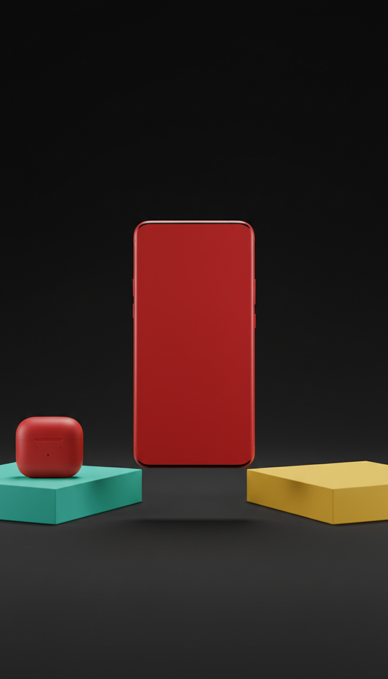 Pulse red glass flagship smartphone