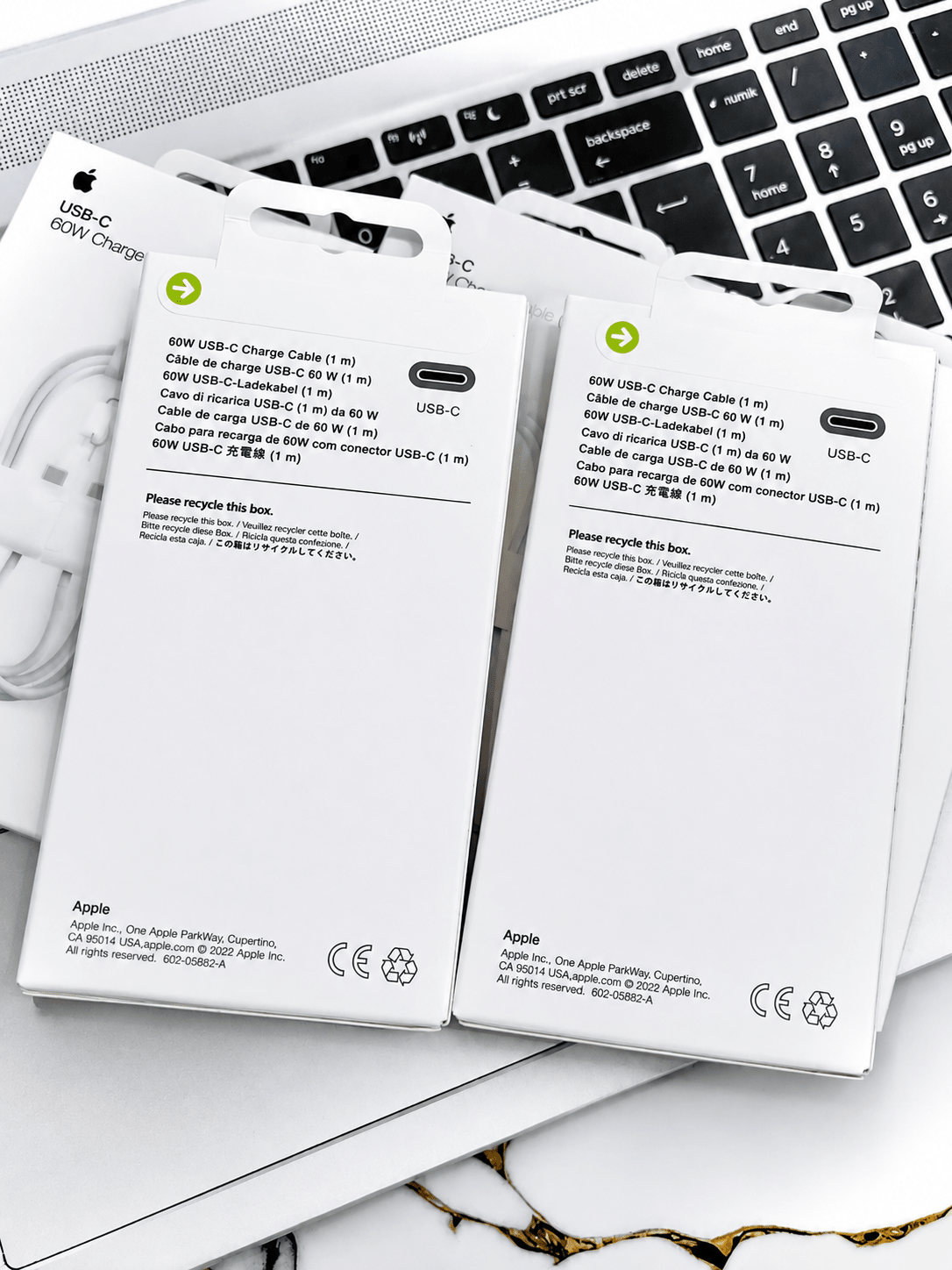 Apple 60W USB-C fast charging cable 1 meter white