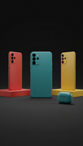 Electric teal limited edition smartphone