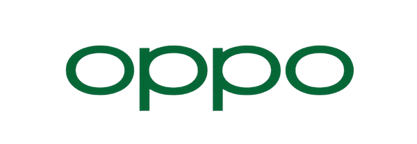 Green OPPO logo on a black background